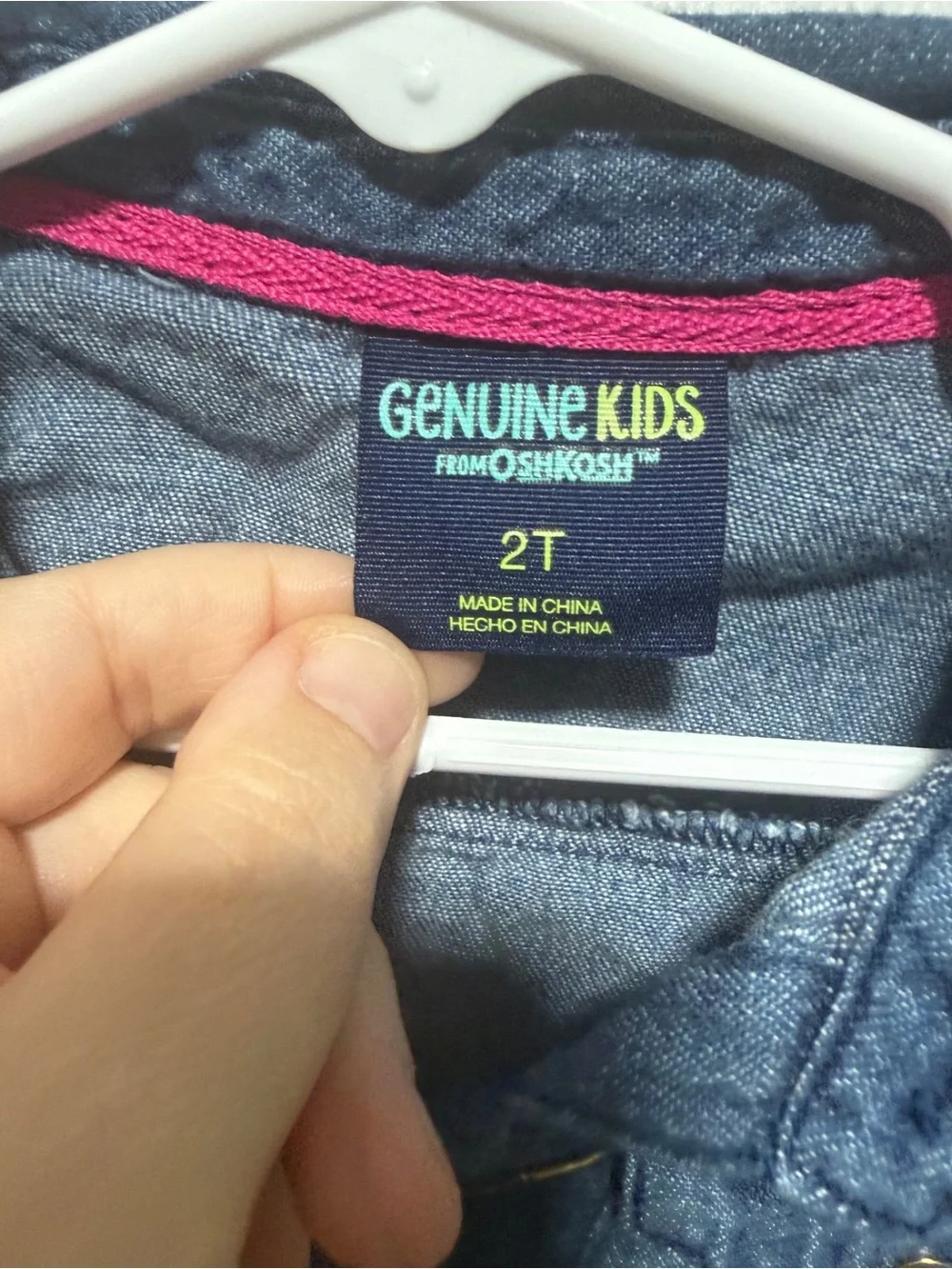2T Toddler Denim Button-Up Shirt Jacket - Blue